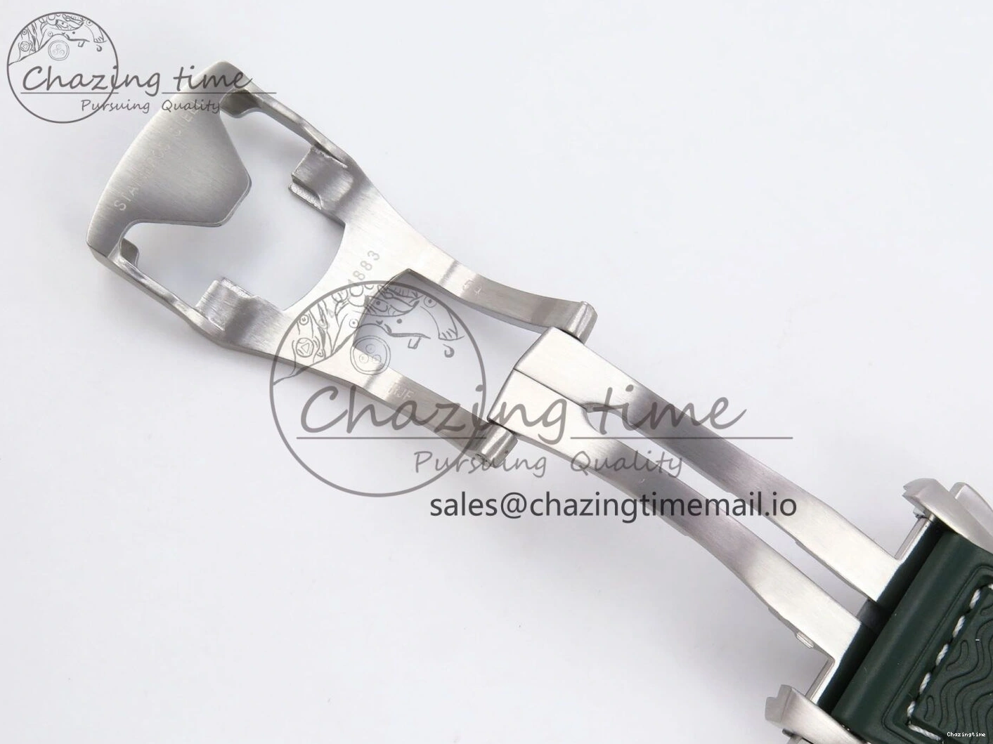 0513 Planet Ocean 43.5mm SS VSF 1:1 Best Edition Green Bezel White Dial on Green Rubber Strap A8900 Super Clone Unisex 7713